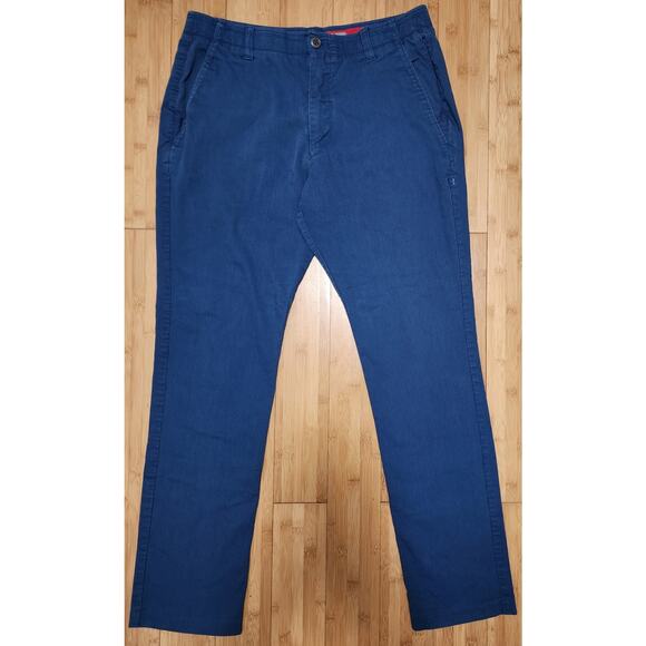 Under Armour Pants Men 36x34 Golf Navy Blue Corduroy Pocket Stretch Performance - Picture 1 of 8
